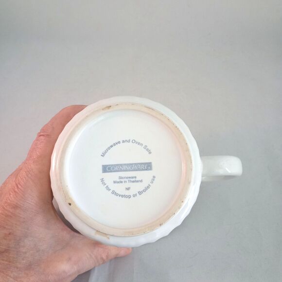 CorningWare Creations 20oz Soup Bowl Mug White Stoneware Microwave Safe - Picture 5 of 5